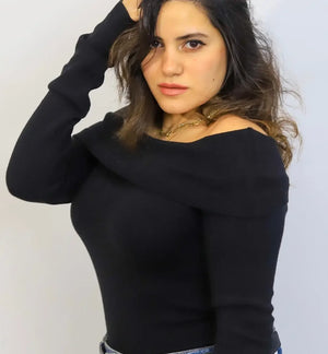 Off-Shoulder Pullover