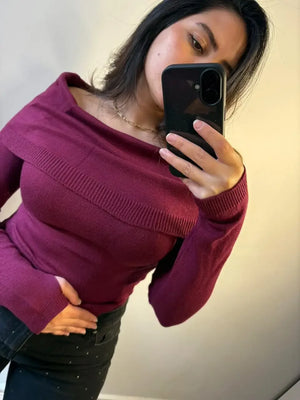 Off-Shoulder Pullover