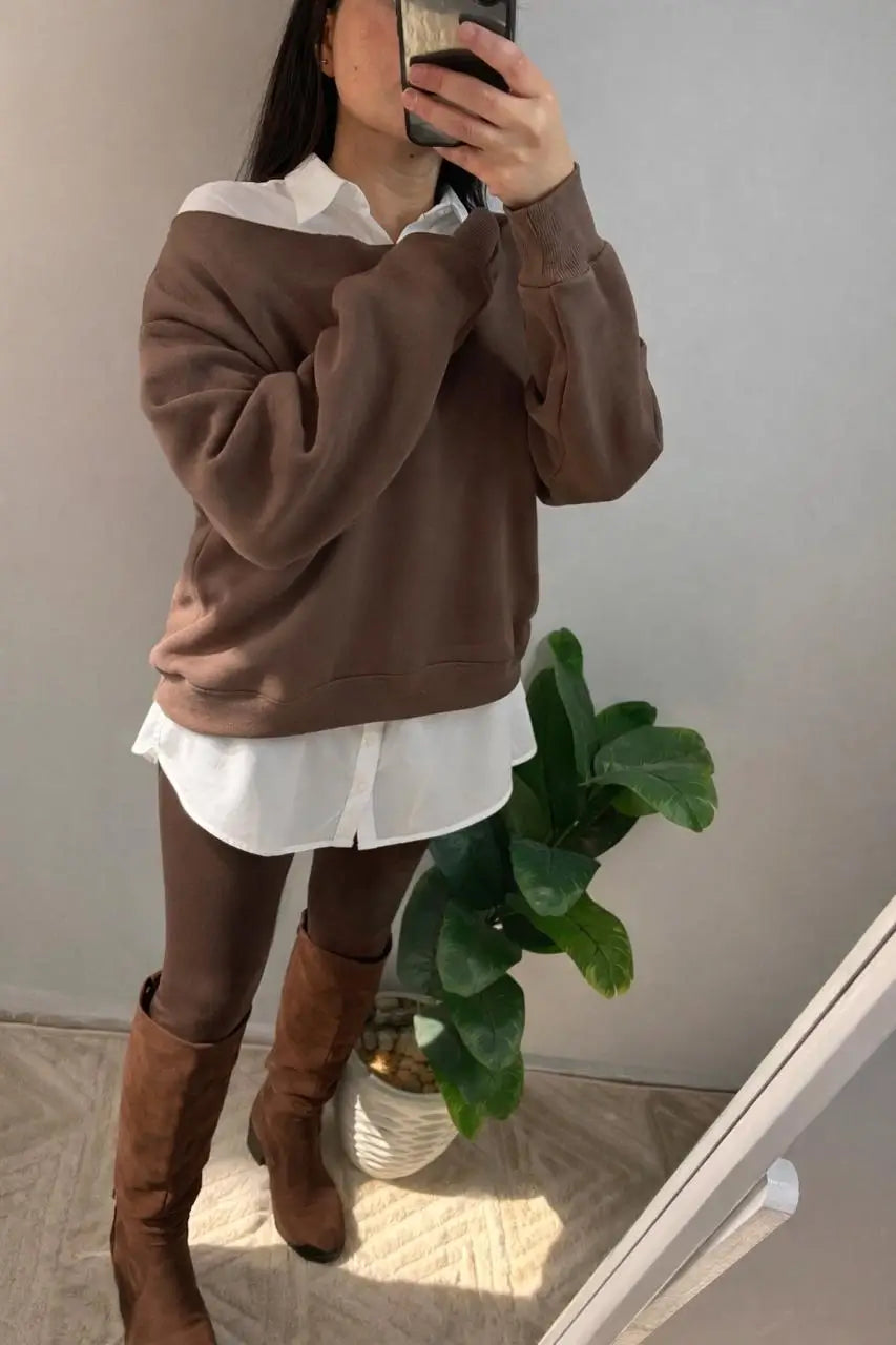off-shoulder hoodie