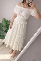Linen maxi skirt