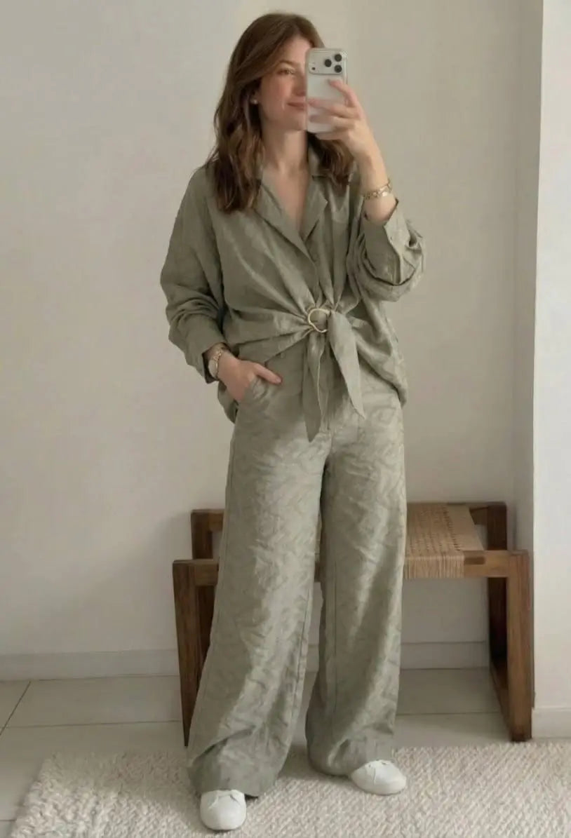 linen suit