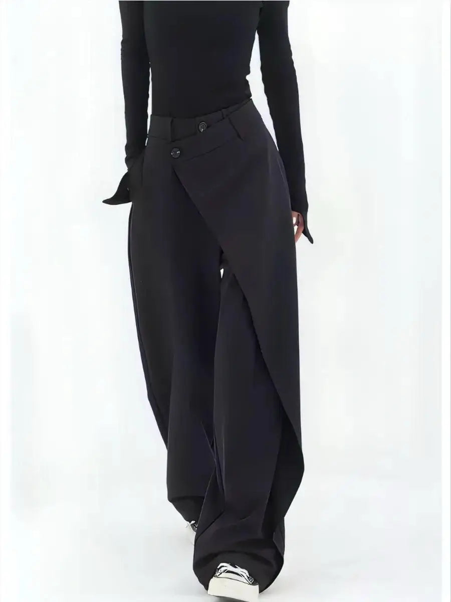 Asymmetric Wrap Pants