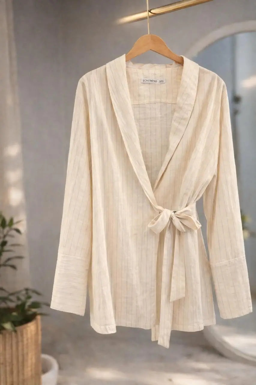 Pure Linen Summer Blouse
