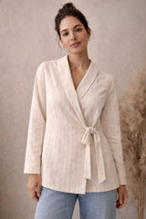 Pure Linen Summer Blouse