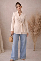Pure Linen Summer Blouse