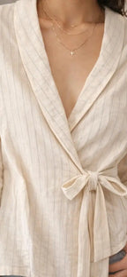 Pure Linen Summer Blouse