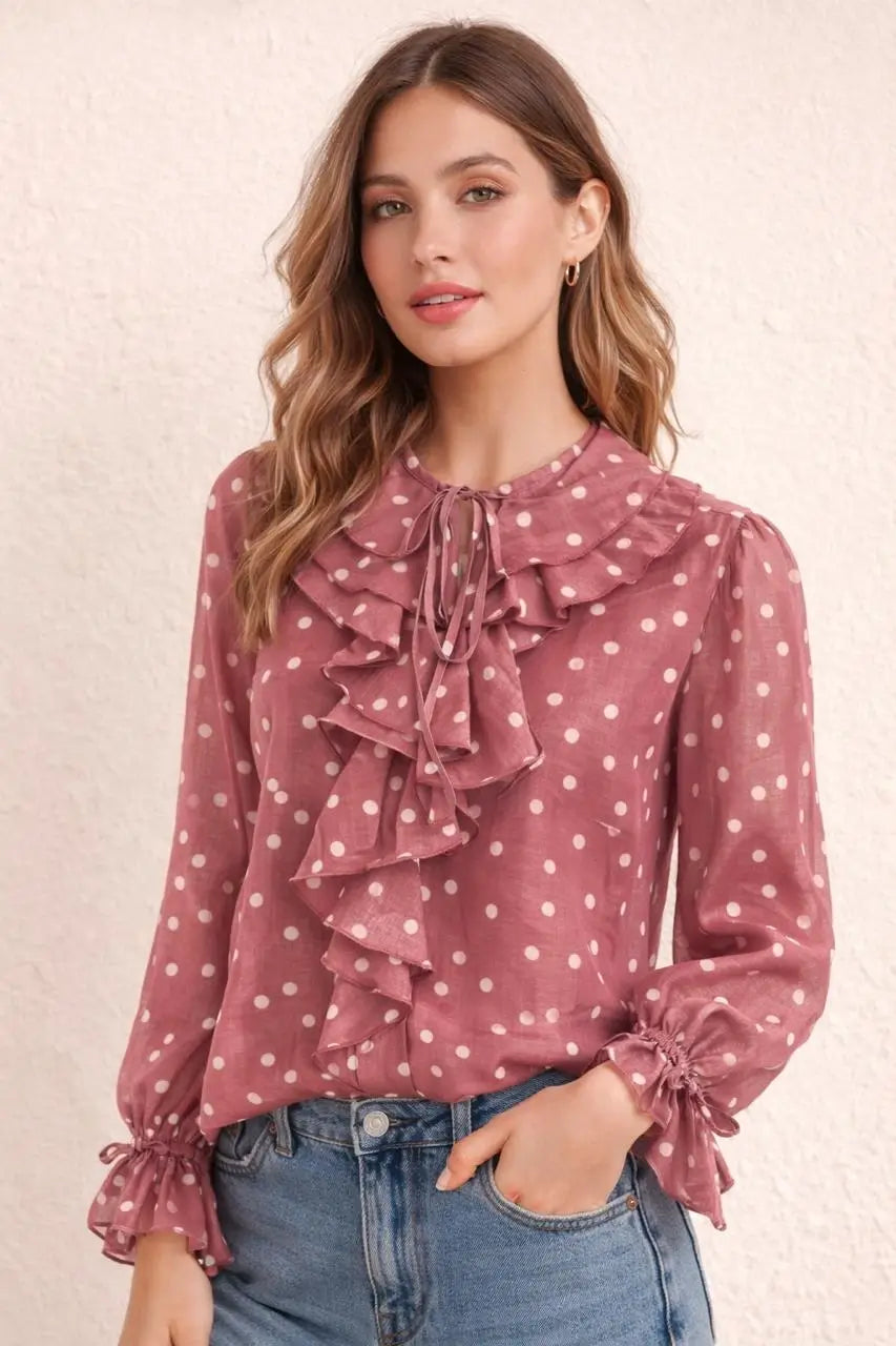 Polka Dot Blouse