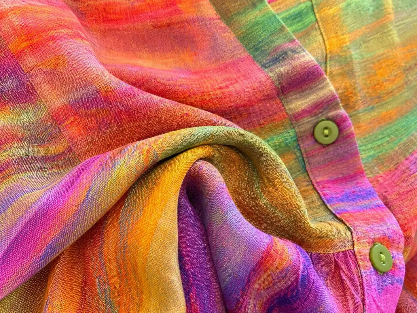 Sunset Bloom Linen Dress