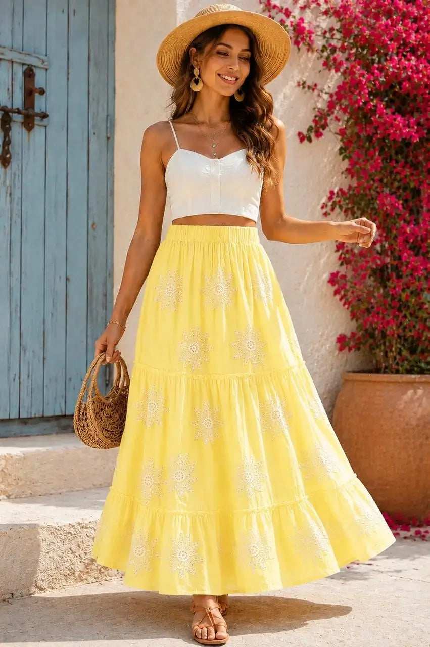 Sunshine Linen Skirt