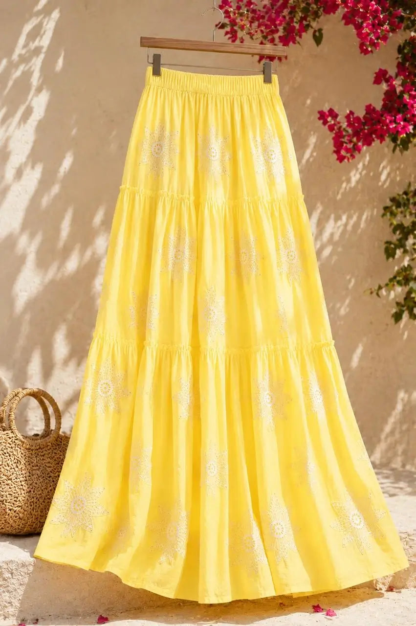 Sunshine Linen Skirt
