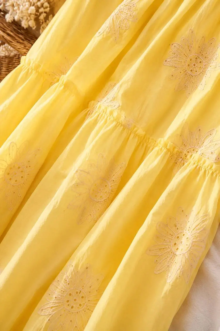 Sunshine Linen Skirt