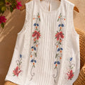Handmade Linen Boho Blouse
