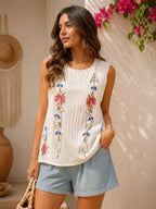 Handmade Linen Boho Blouse