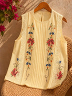 Handmade Linen Boho Blouse