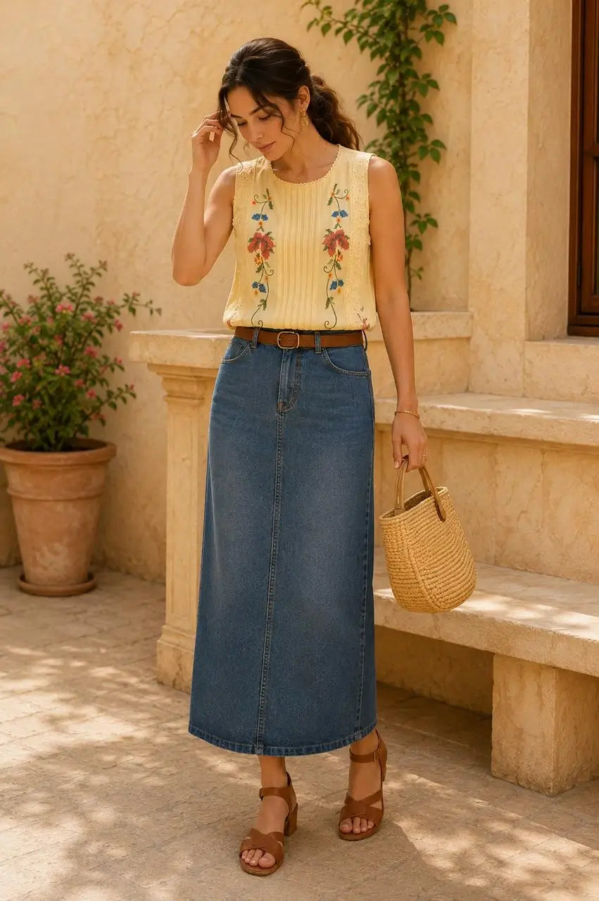 Handmade Linen Boho Blouse