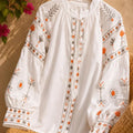Handmade Linen Boho Blouse