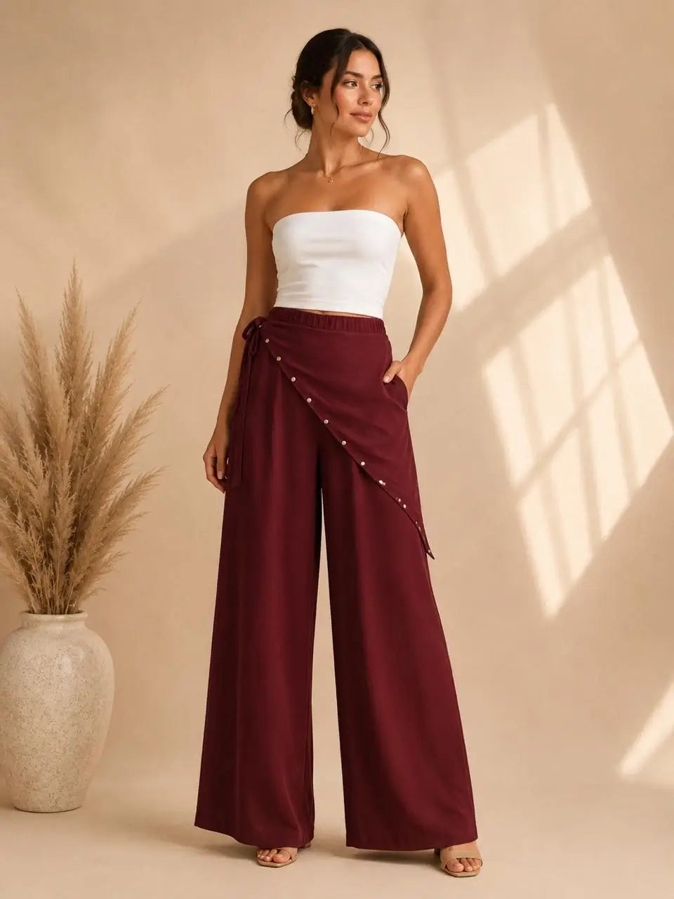 Scarf Pants Set