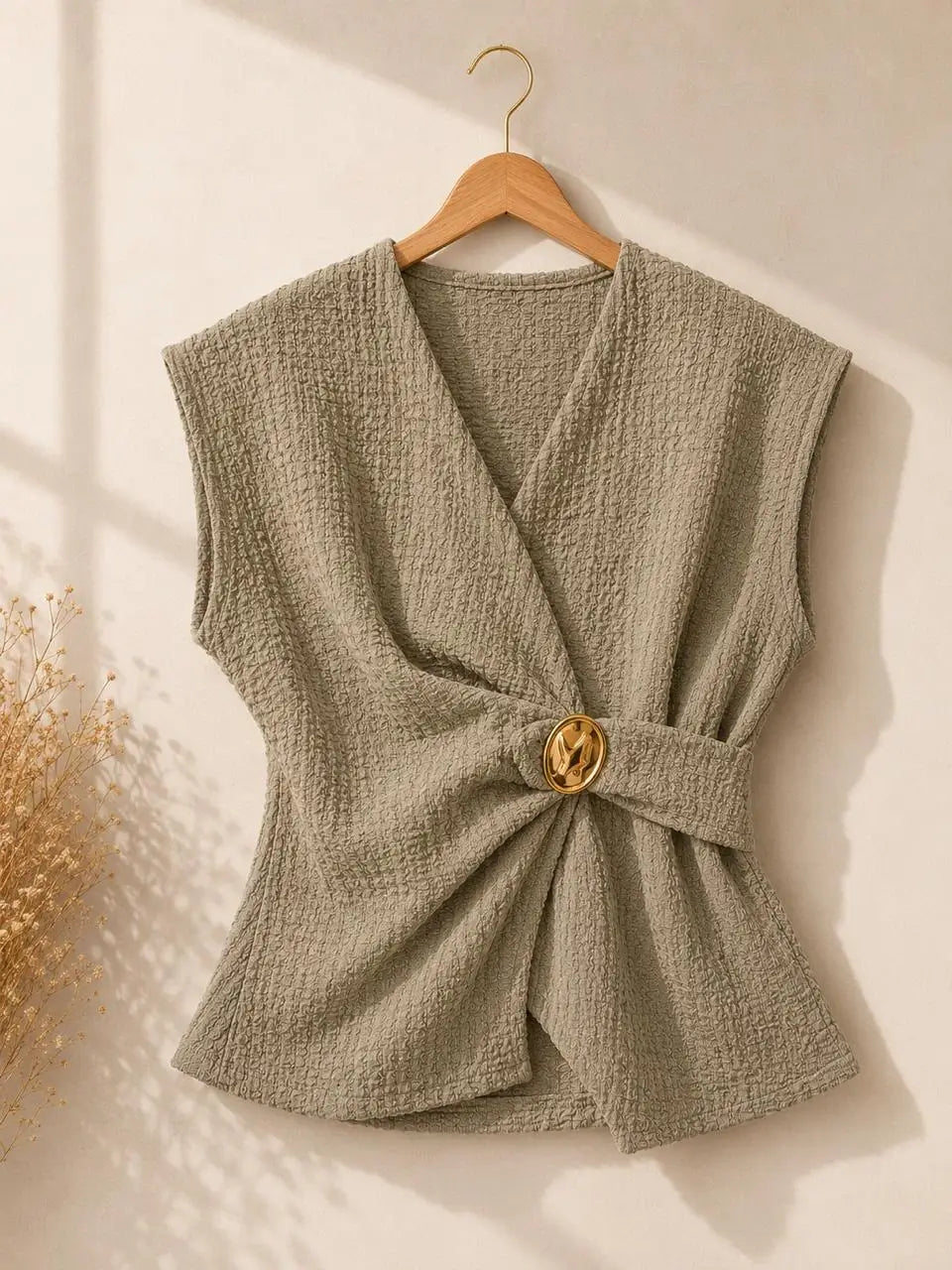Bubble Crepe Blouse