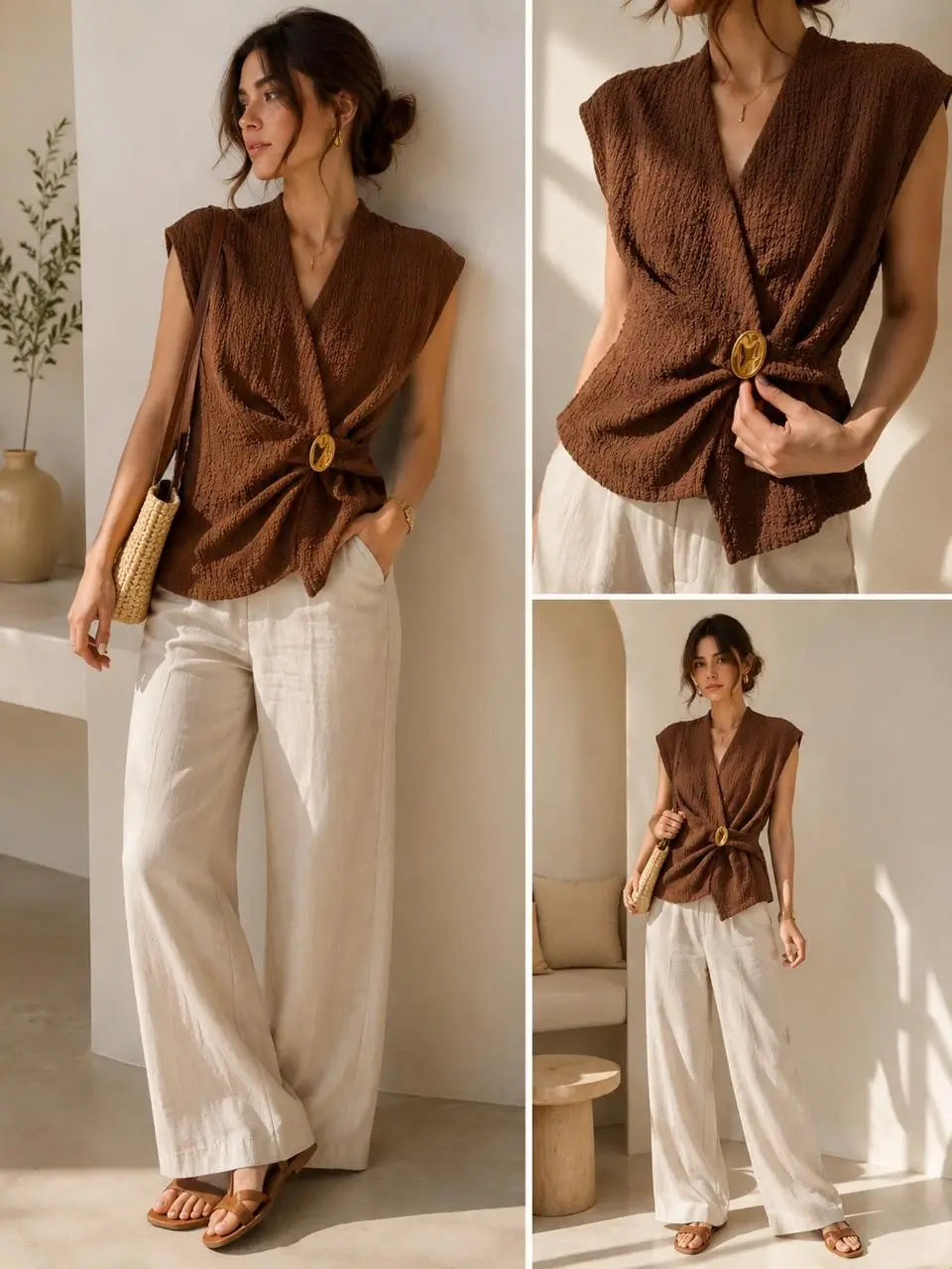 Bubble Crepe Blouse