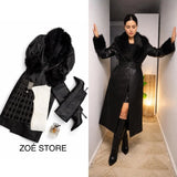 Leather elegance coat
