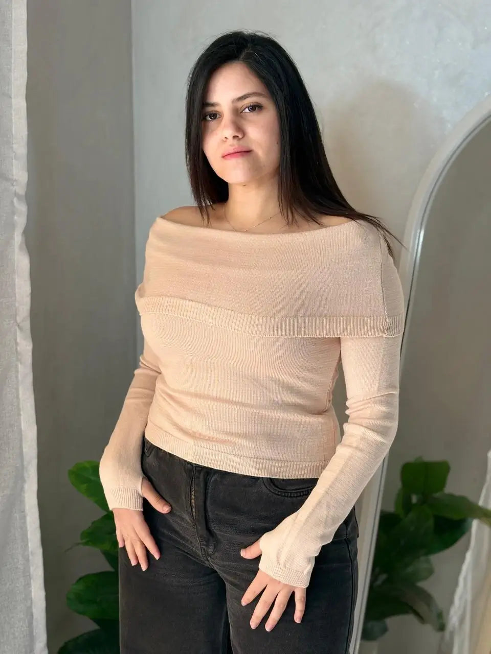 Off-Shoulder Pullover