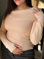 Off-Shoulder Pullover