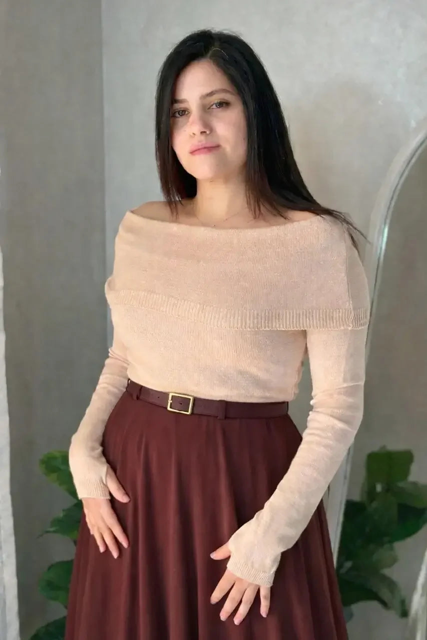 Off-Shoulder Pullover