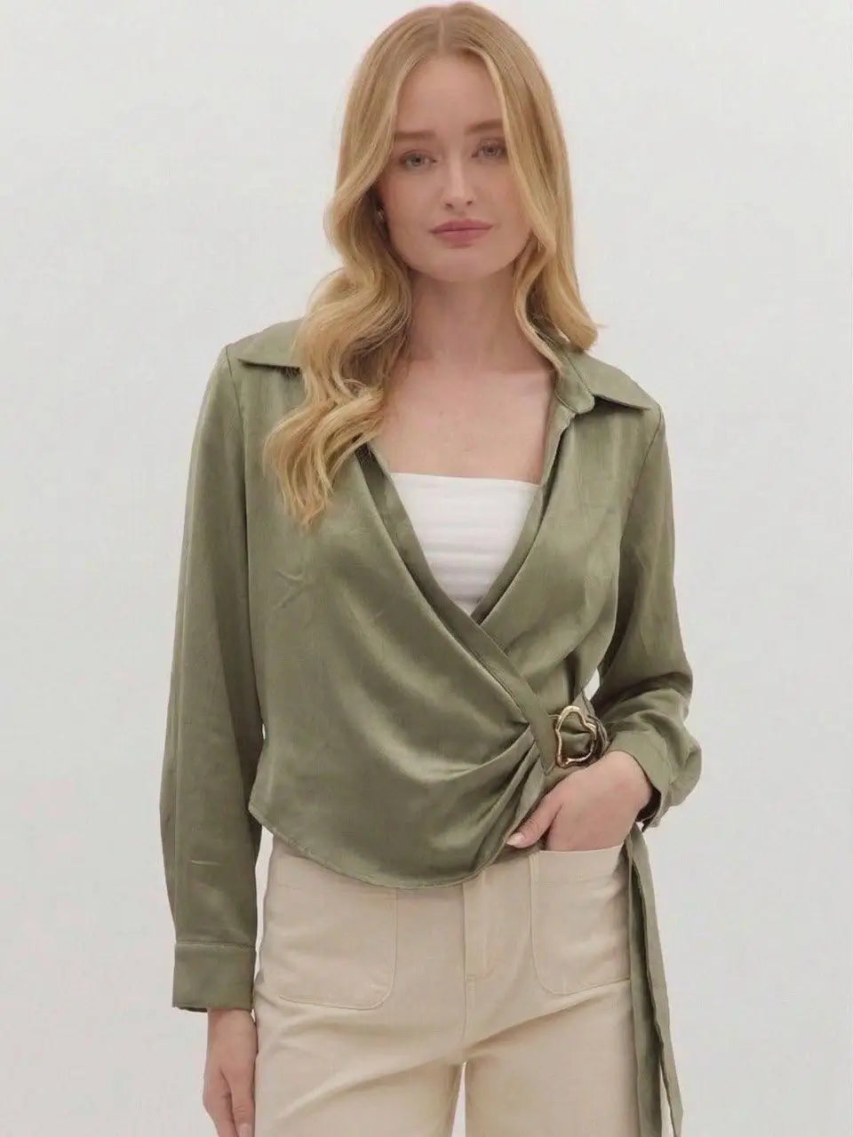 Elegant Satin Blouse