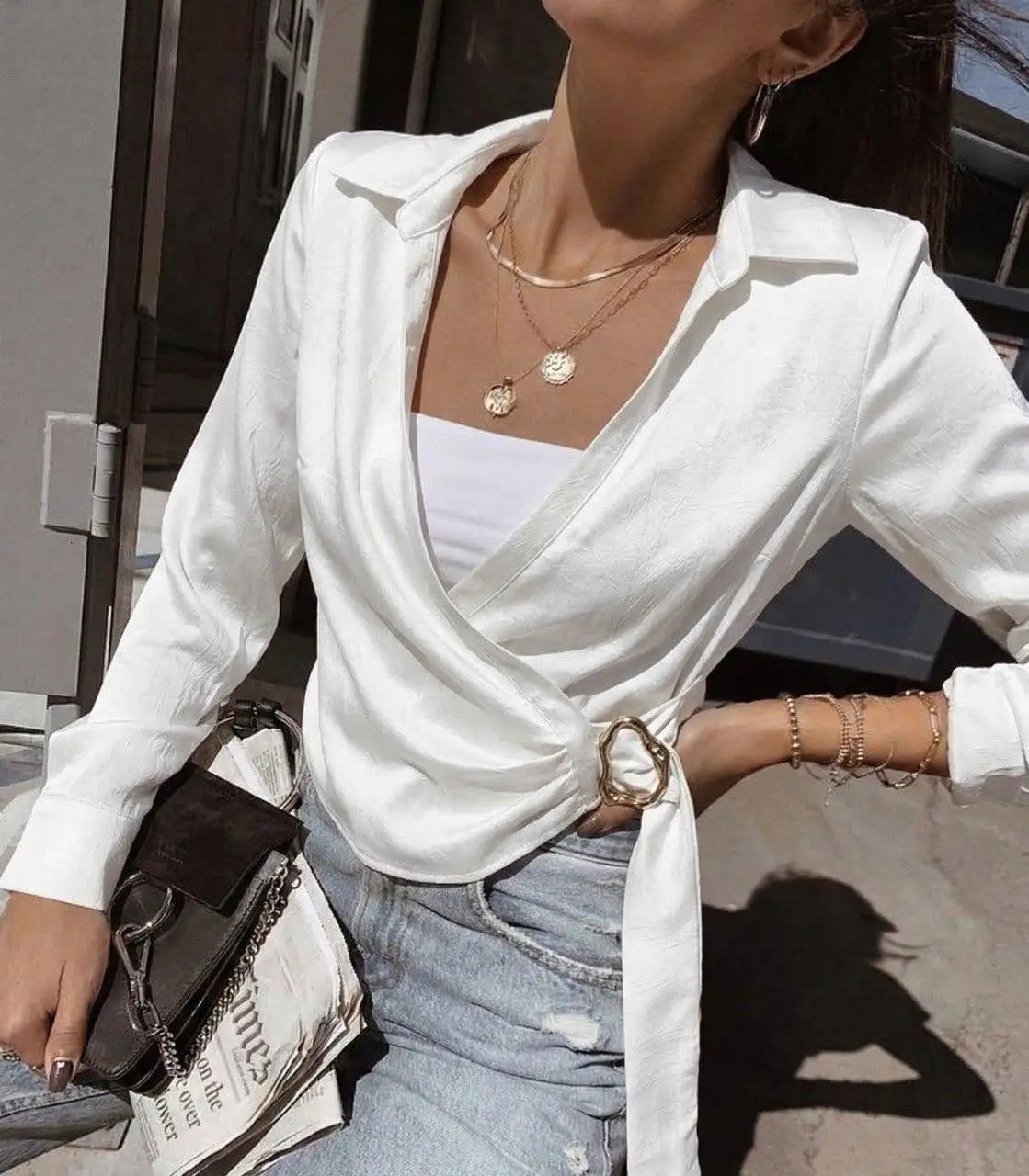 Elegant Satin Blouse
