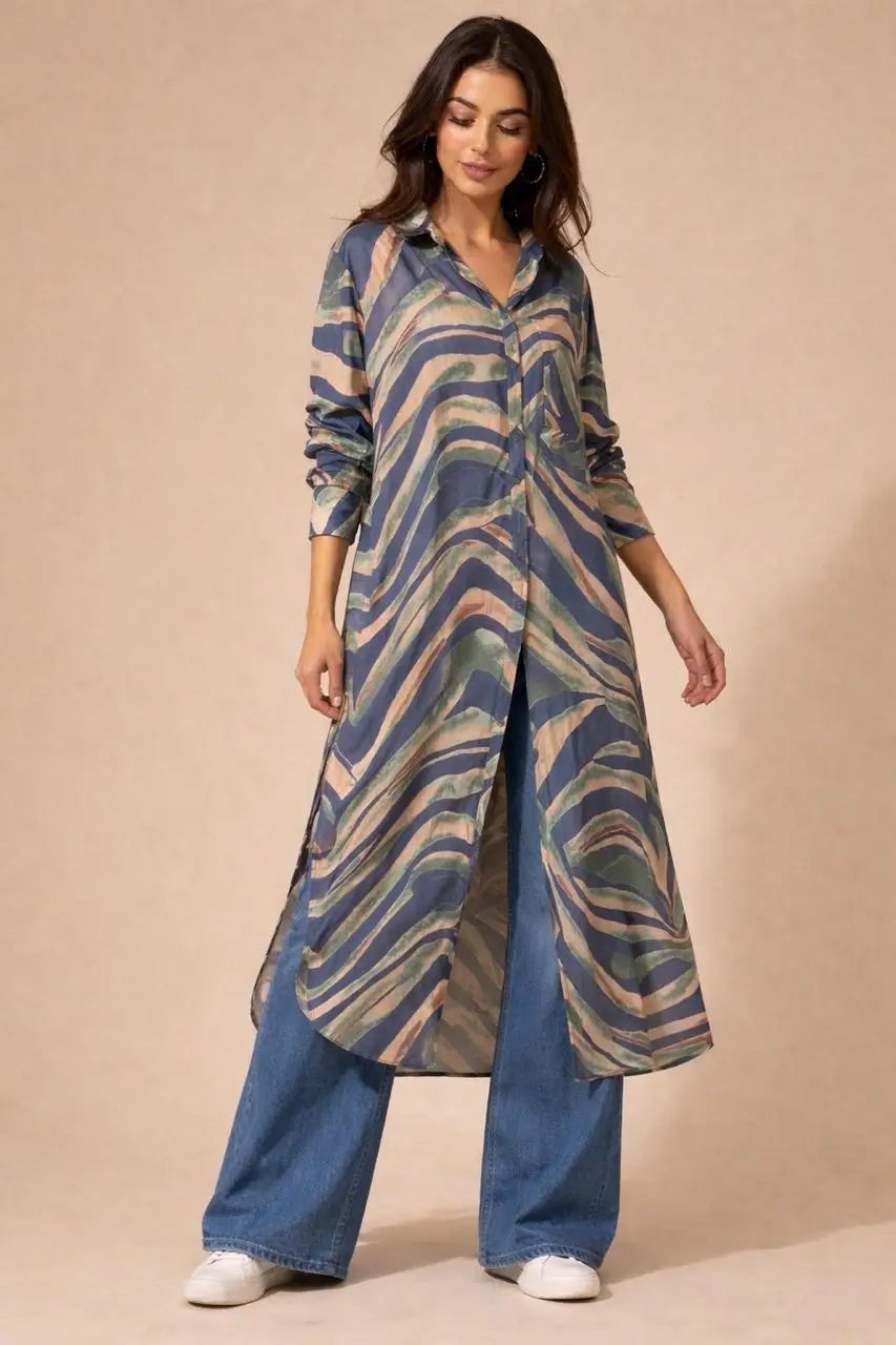 Silk Shirt Dress