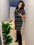 Striped Knit Dress
